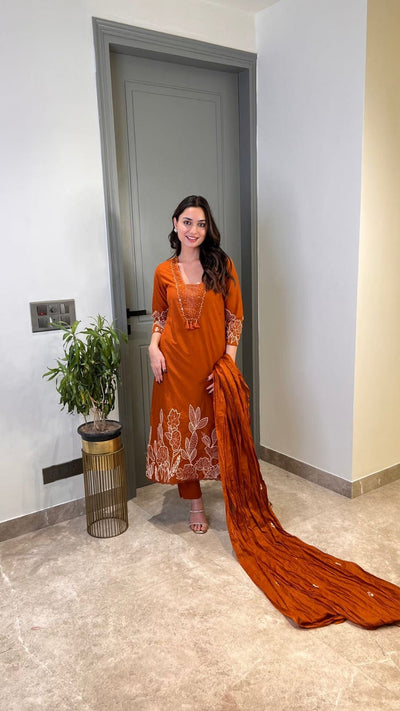 Kurti with Pant and Duppata| Ethnic Set